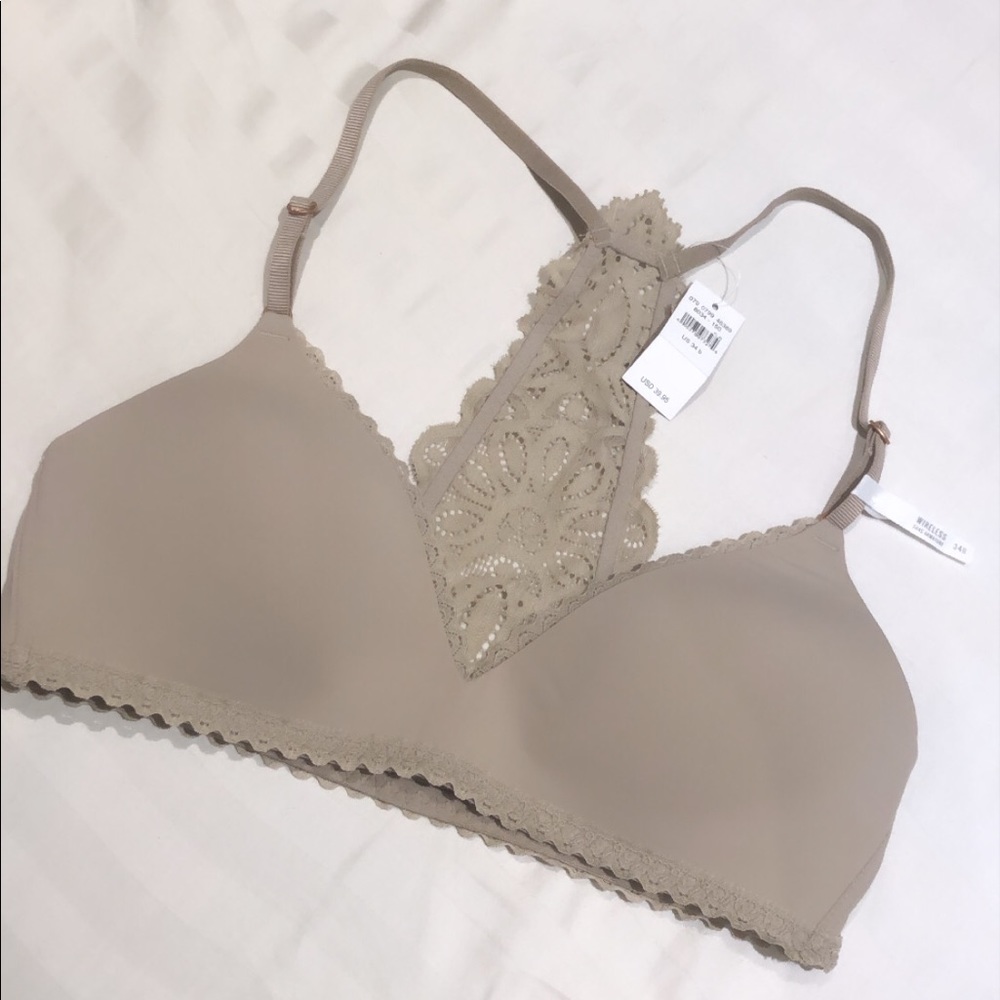 Aerie tan wireless bra